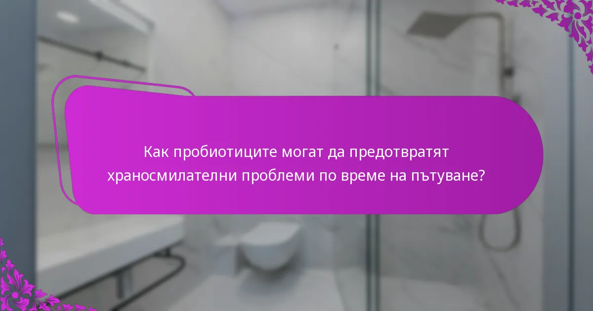 Как пробиотиците могат да предотвратят храносмилателни проблеми по време на пътуване?